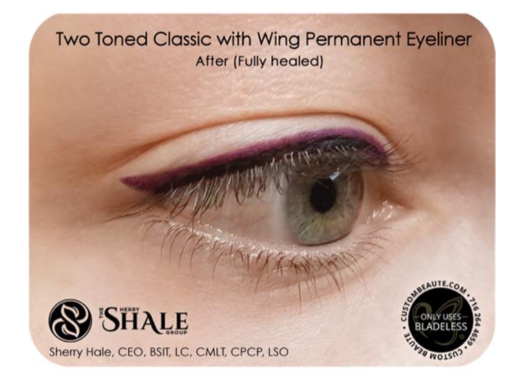 Two Toned Classic with Wing Permanent Eyeliner in West Amherst
